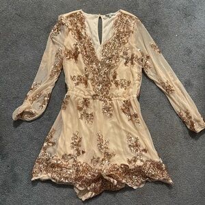 Beautiful Charlotte Russe sequined romper
